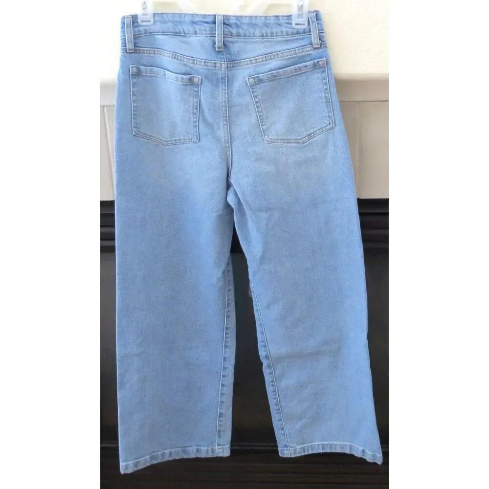 Art Class Girl's High Rise Wide Leg Graffiti Jeans  Size 14 EUC - Picture 5 of 12